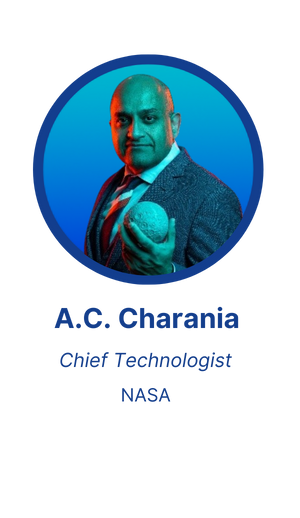 A.C Charania Speaker Graphic